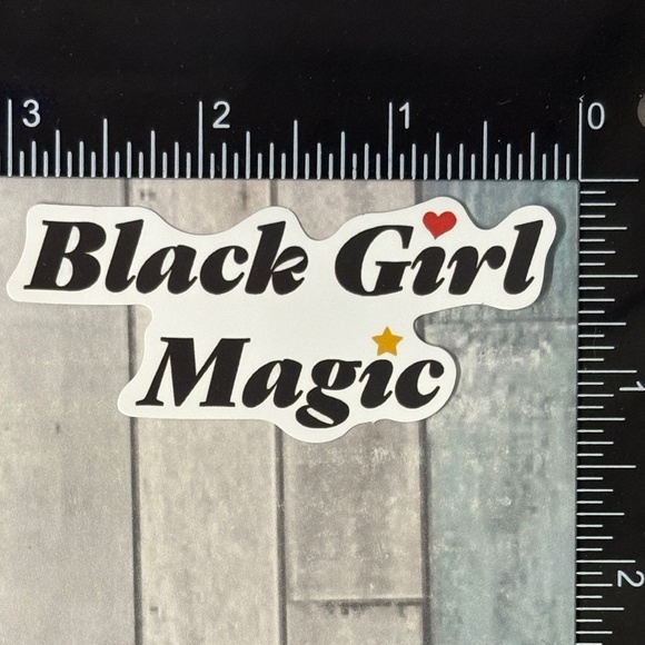 🌀10/$10🌀 Black Girl Magic Affirmation Reusable Waterproof Vinyl Sticker Decal - Picture 1 of 1